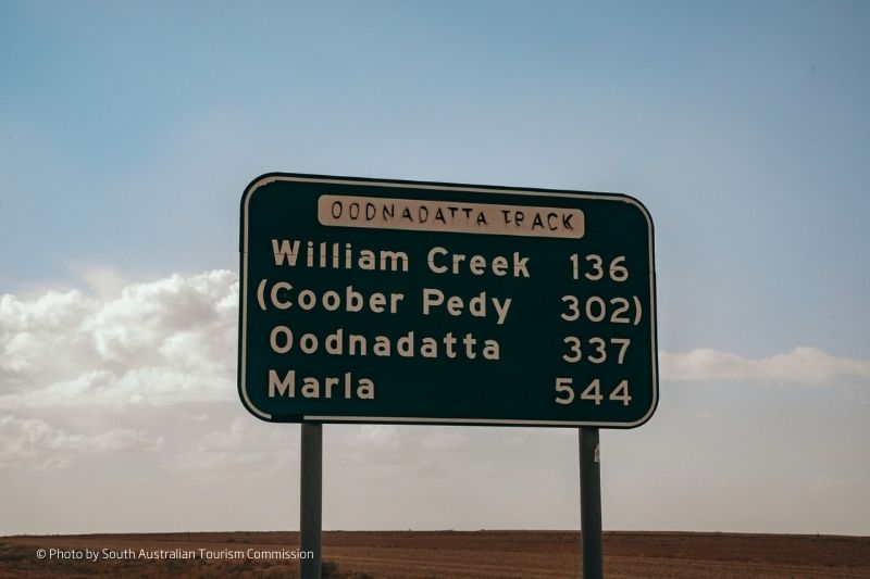 Sign Roadtrip Coober Pedy