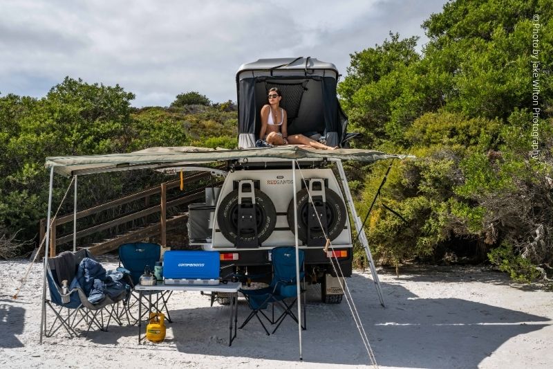 5 person 4WD Camper Set up RedSands Campers