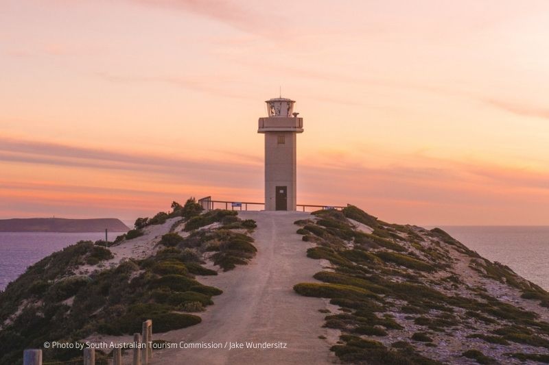 Lighthouse at sunset