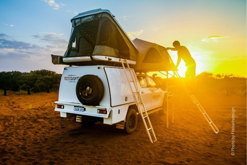 Camper Set up 5-Person 4WD Camper 