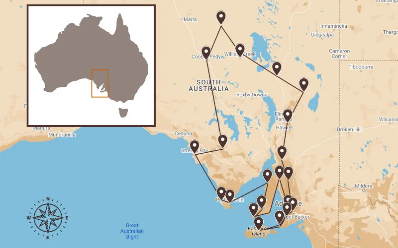 Welcome to the Ocean & Outback loop of South Australia